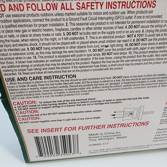 Vintage Kmart Red Super Brights String Lights 455 Count Indoor Trim A Home 156ft - Picture 9 of 13